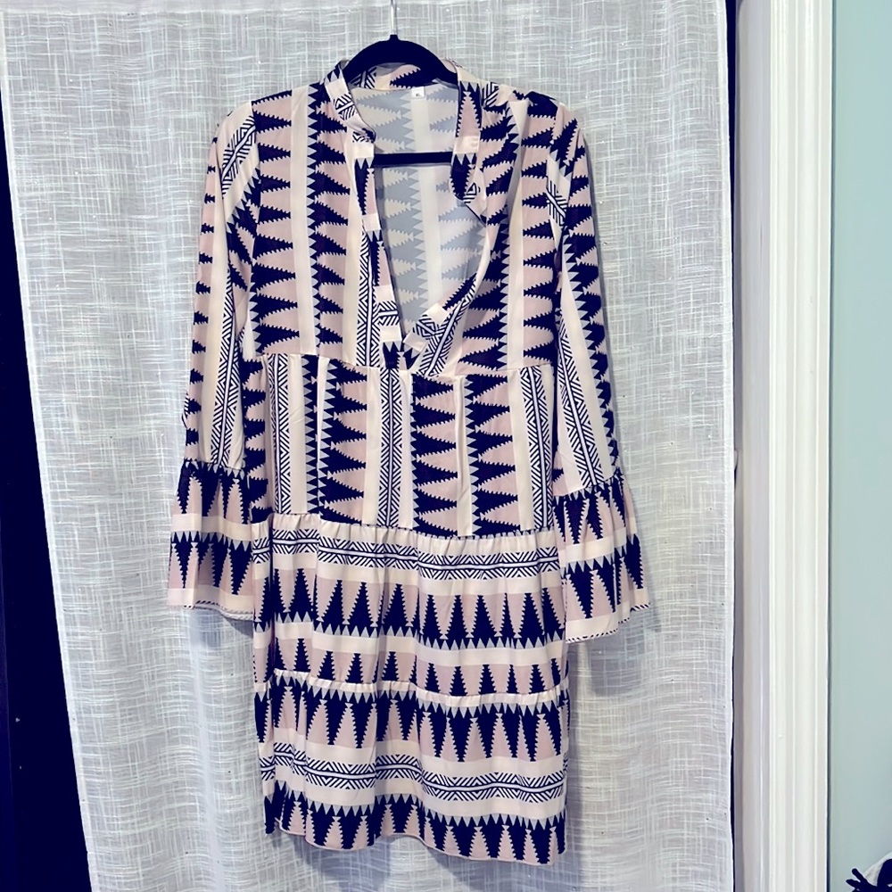 Tribal Print Mini Dress